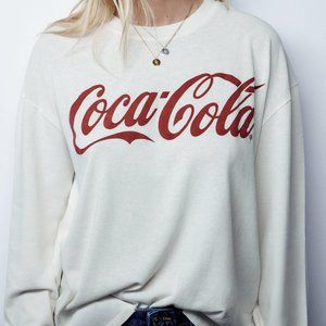Zara Coca cola ® T-SHIRT - oyster white